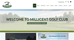 Desktop Screenshot of millicentgolfclub.com